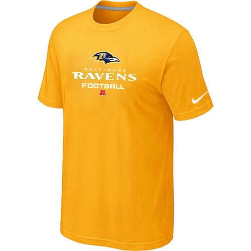 Nike Baltimore Ravens Critical Victory NFL T-Shirt - Yellow